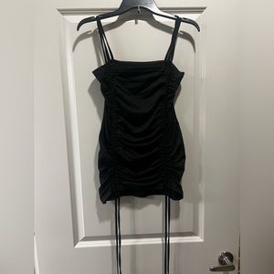 Black Scrunched Shein dress